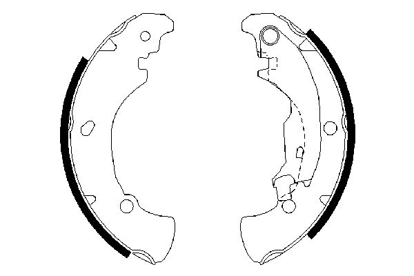 Brake Shoe Set BOSCH 0 986 487 560