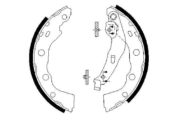 Brake Shoe Set BOSCH 0986487577