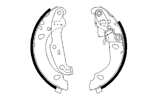 Комплект гальмівних колодок BOSCH 0 986 487 624