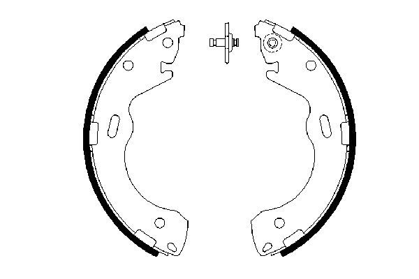 Brake Shoe Set BOSCH 0 986 487 654