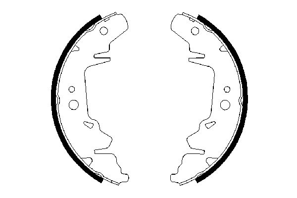 Brake Shoe Set BOSCH 0 986 487 659