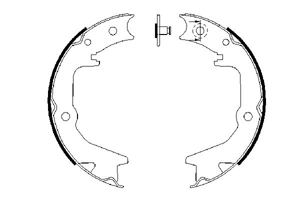 Brake Shoe Set, parking brake BOSCH 0 986 487 685