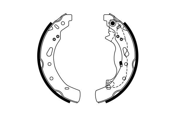 Brake Shoe Set BOSCH 0 986 487 767