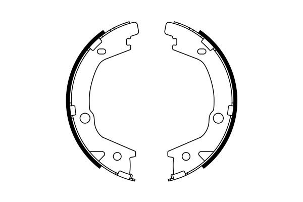 Brake Shoe Set, parking brake BOSCH 0 986 487 770