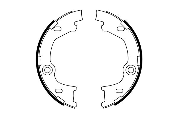 Brake Shoe Set, parking brake BOSCH 0986487777