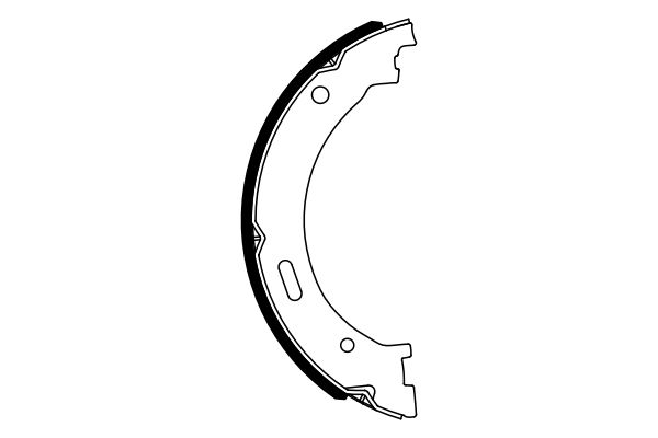 Brake Shoe Set, parking brake BOSCH 0 986 487 942