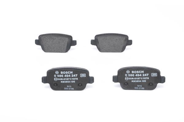 Brake Pad Set, disc brake BOSCH 0 986 494 247