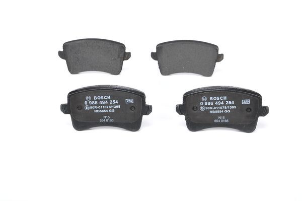 Brake Pad Set, disc brake BOSCH 0 986 494 254