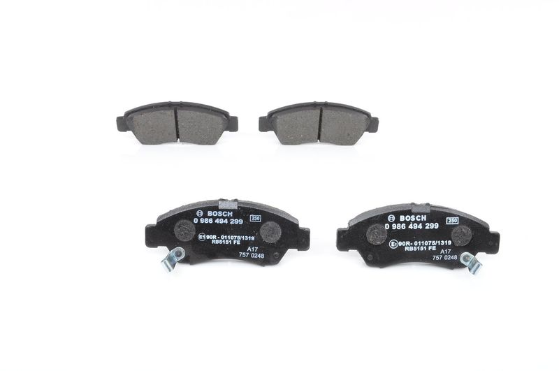 Brake Pad Set, disc brake BOSCH 0986494299