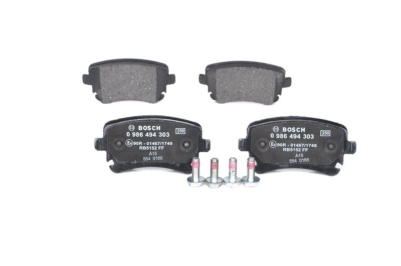 Brake Pad Set, disc brake BOSCH 0 986 494 303