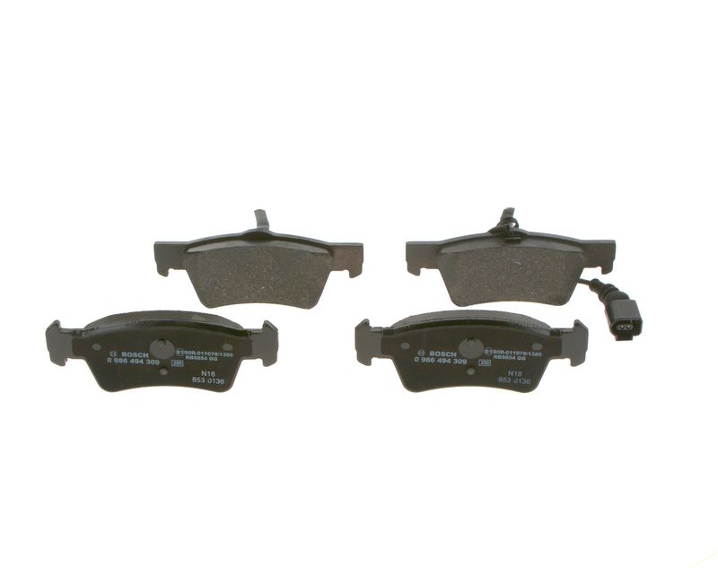 Brake Pad Set, disc brake BOSCH 0986494309