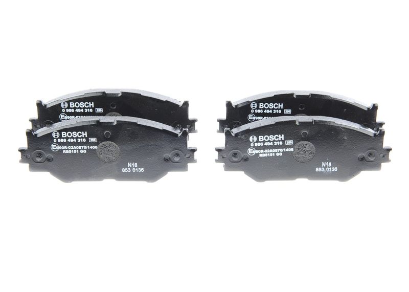 Brake Pad Set, disc brake BOSCH 0 986 494 316