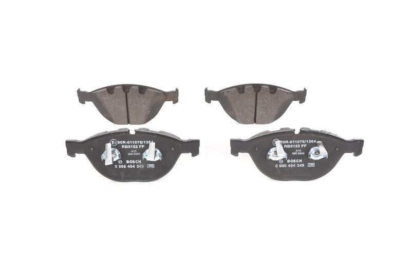 Brake Pad Set, disc brake BOSCH 0 986 494 349