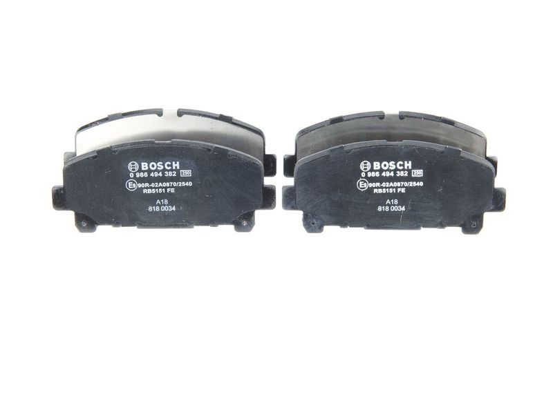 Brake Pad Set, disc brake BOSCH 0986494382