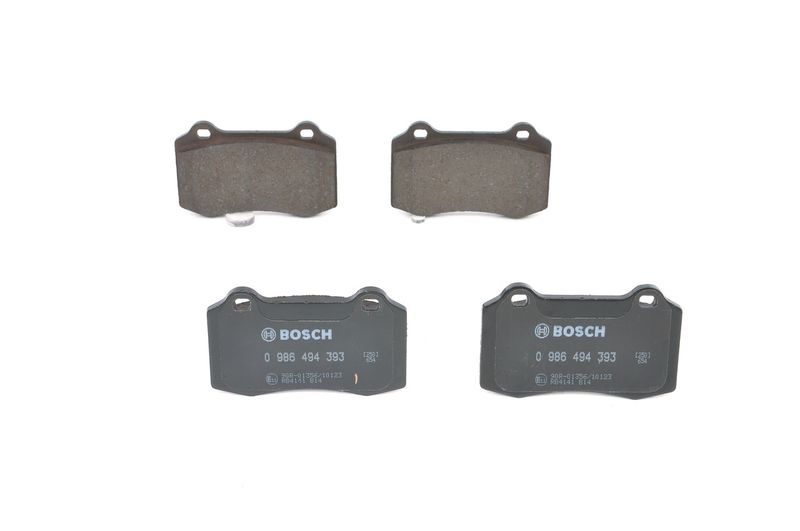 Комплект гальмівних накладок, дискове гальмо BOSCH 0 986 494 393