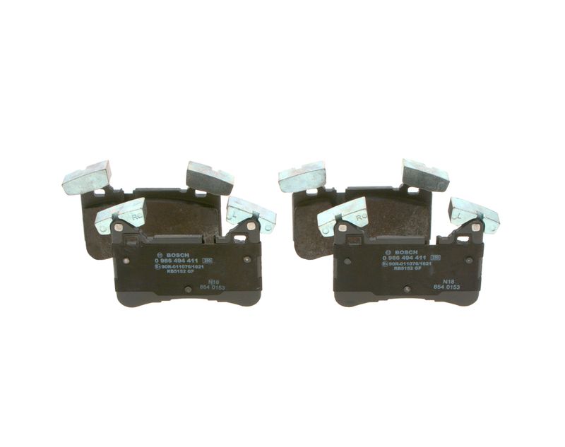 Brake Pad Set, disc brake BOSCH 0 986 494 411