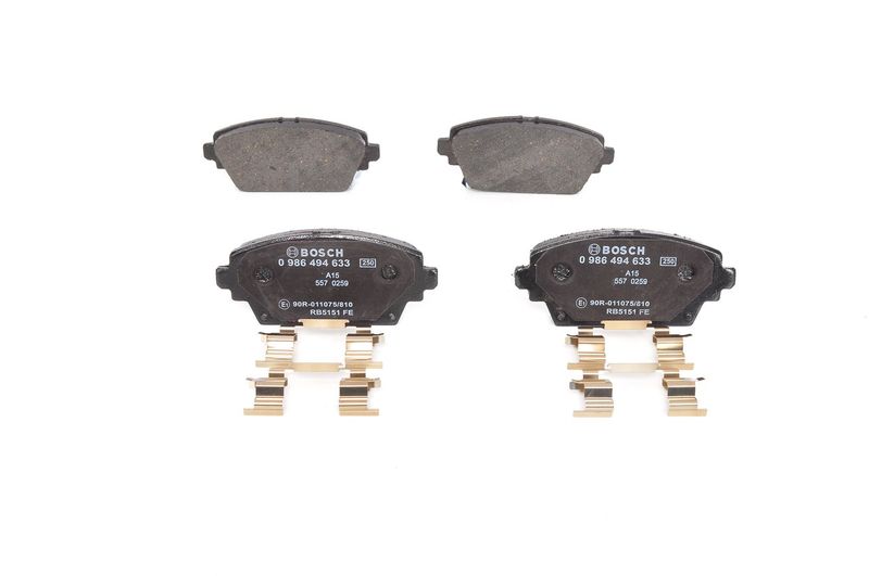 Brake Pad Set, disc brake BOSCH 0 986 494 633