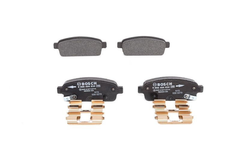 Brake Pad Set, disc brake BOSCH 0986494634