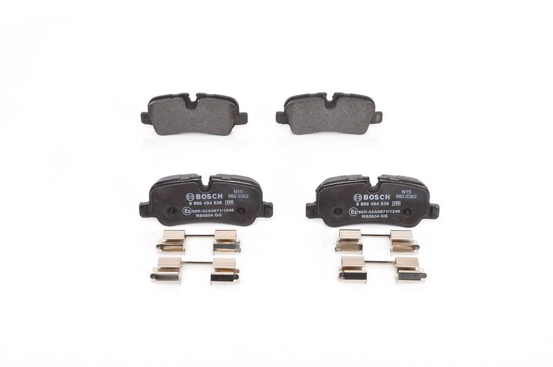 Brake Pad Set, disc brake BOSCH 0 986 494 636