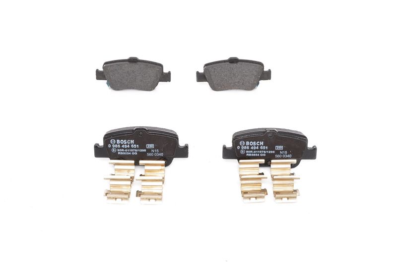 Brake Pad Set, disc brake BOSCH 0 986 494 651