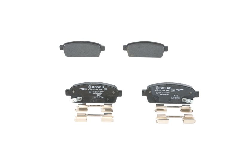 Brake Pad Set, disc brake BOSCH 0986494666