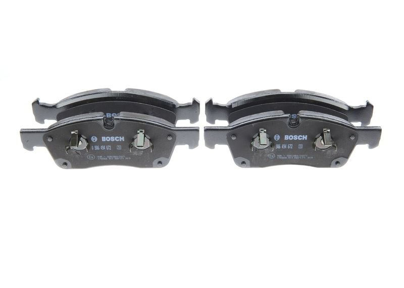 Комплект гальмівних накладок, дискове гальмо BOSCH 0986494672