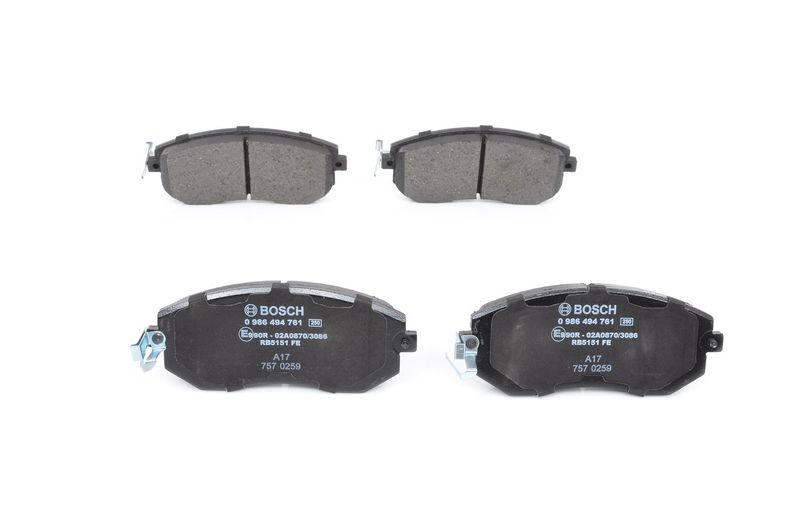 Brake Pad Set, disc brake BOSCH 0 986 494 761