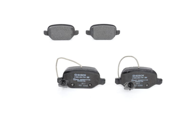 Brake Pad Set, disc brake BOSCH 0 986 494 776