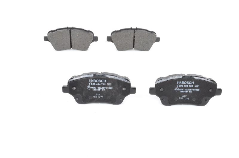 Brake Pad Set, disc brake BOSCH 0 986 494 792