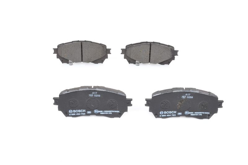 Brake Pad Set, disc brake BOSCH 0 986 494 793