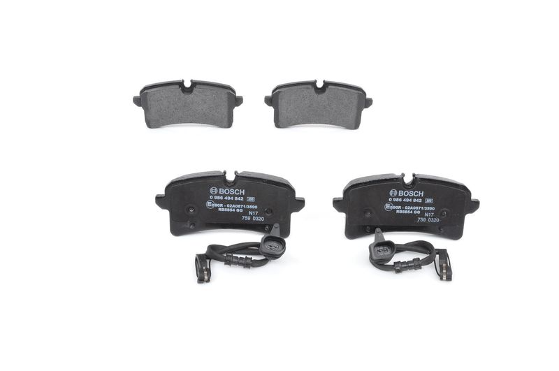 Brake Pad Set, disc brake BOSCH 0 986 494 842