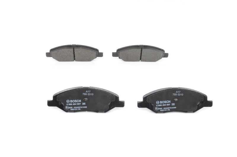 Brake Pad Set, disc brake BOSCH 0986494867