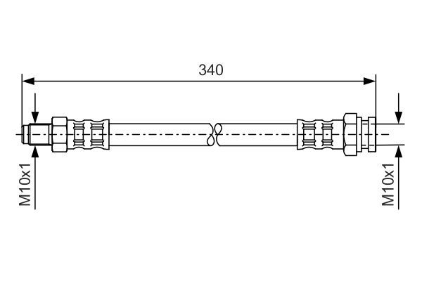 Brake Hose BOSCH 1 987 476 121