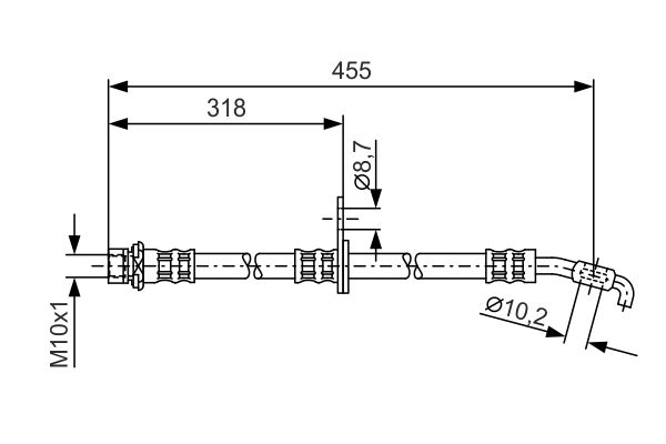 Brake Hose BOSCH 1 987 476 255