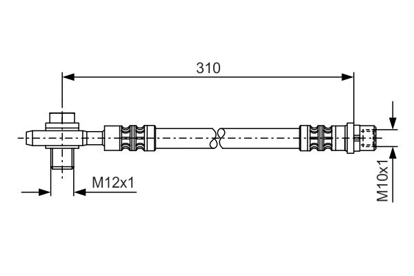 Brake Hose BOSCH 1 987 476 308