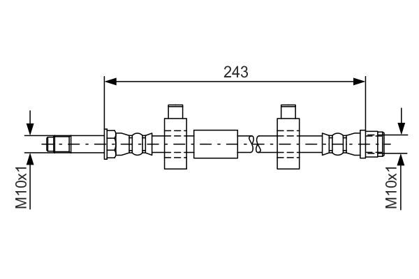 Brake Hose BOSCH 1 987 476 320