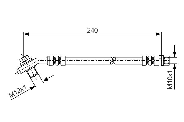 Brake Hose BOSCH 1 987 476 332