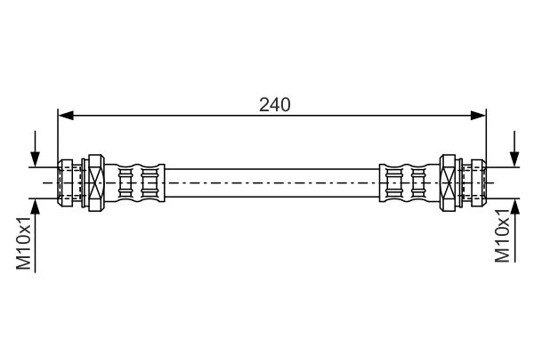 Brake Hose BOSCH 1 987 476 395