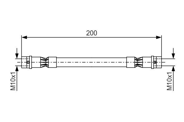 Brake Hose BOSCH 1 987 476 402