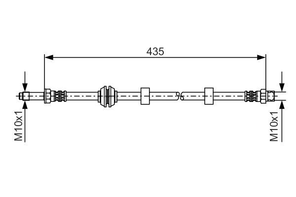 Brake Hose BOSCH 1 987 476 415