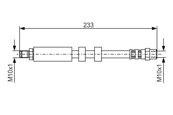 Brake Hose BOSCH 1 987 476 418