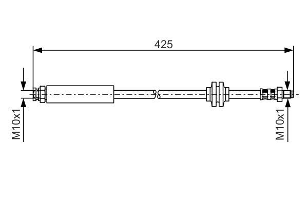 Brake Hose BOSCH 1 987 476 451