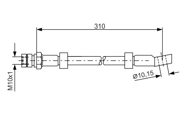 Brake Hose BOSCH 1 987 476 464