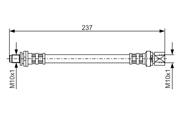 Brake Hose BOSCH 1 987 476 564