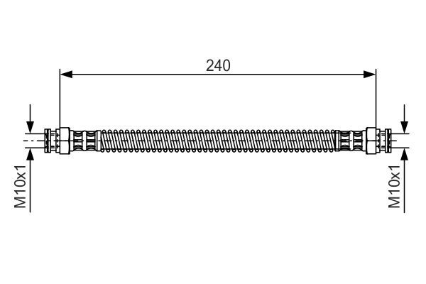 Brake Hose BOSCH 1 987 476 676