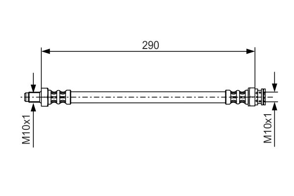 Brake Hose BOSCH 1987476688