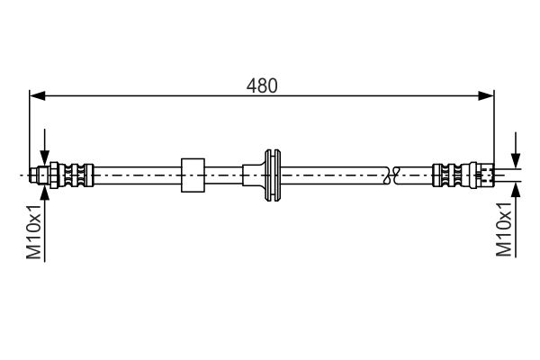 Brake Hose BOSCH 1987476778