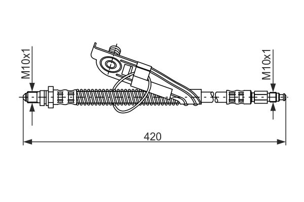 Brake Hose BOSCH 1 987 476 817