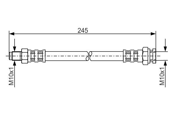 Brake Hose BOSCH 1 987 476 876