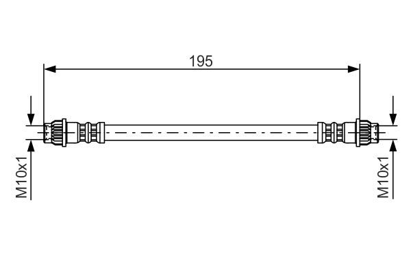 Brake Hose BOSCH 1 987 476 956